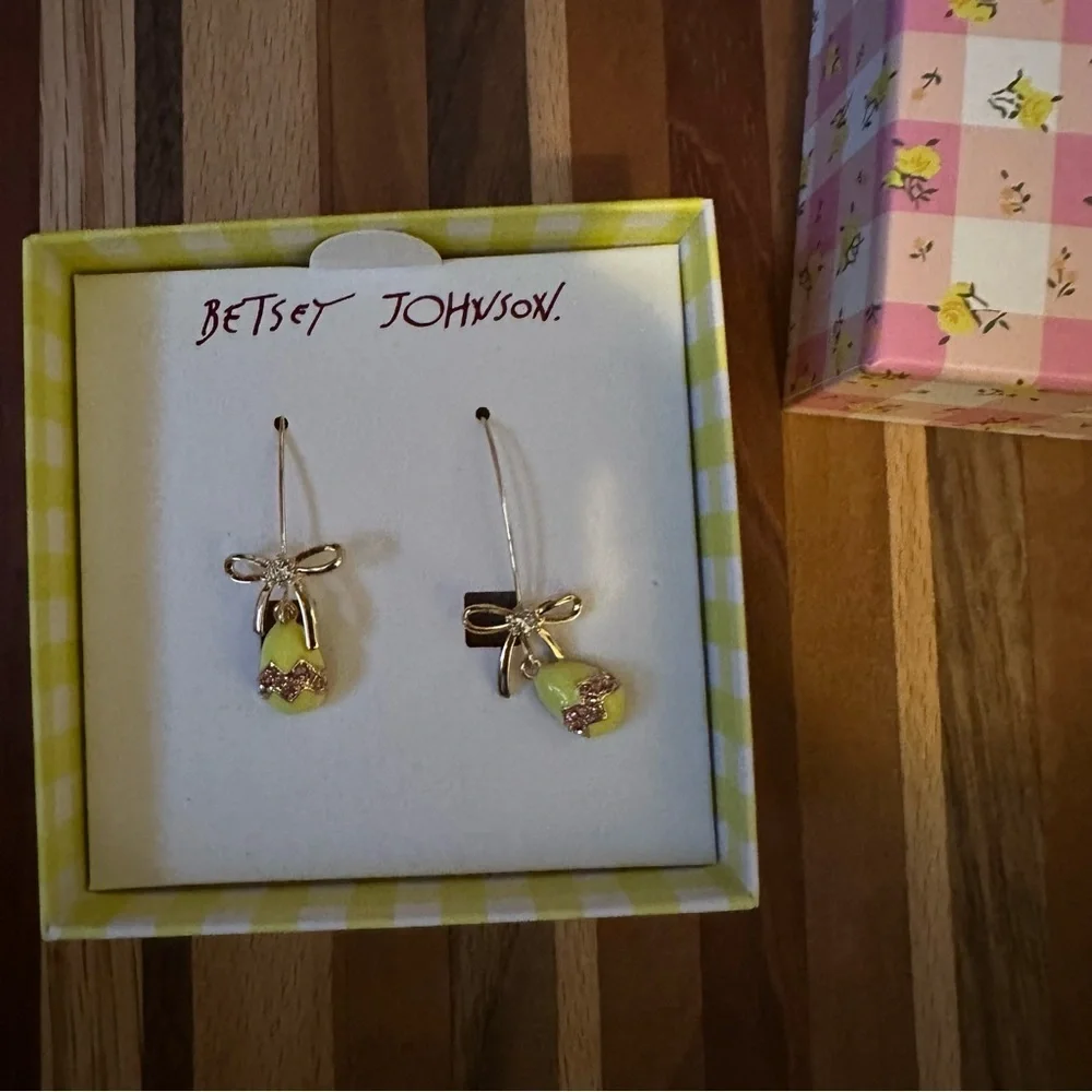 Betsey Johnson Easter Egg Matching Earrings